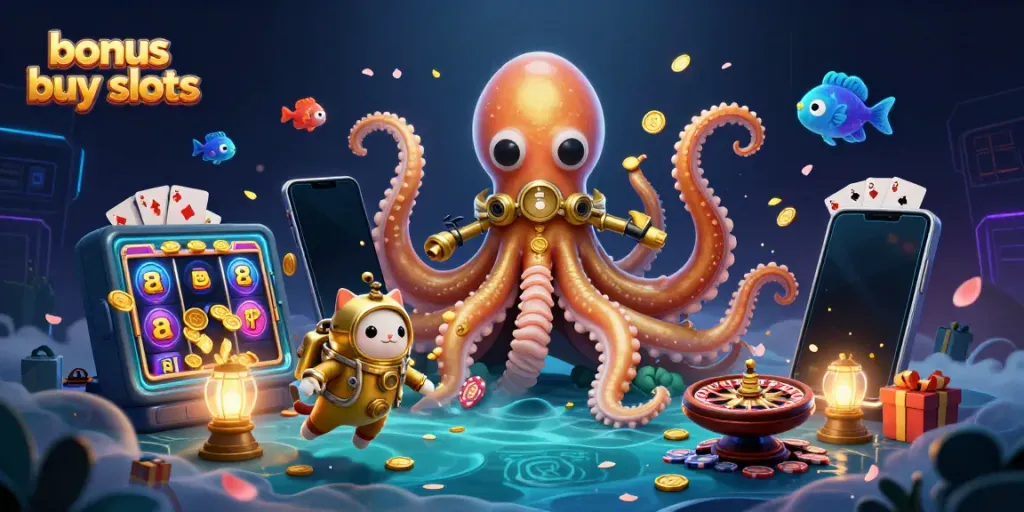 Join the fun with bonus buy slots featuring vibrant characters and a dynamic casino atmosphere.