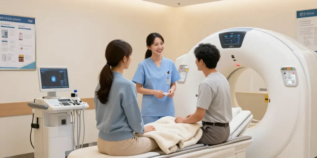 Moderne Radiologie-Ausstattung im Diagnostikzentrum Wolfsburg mit freundlicher Betreuung.