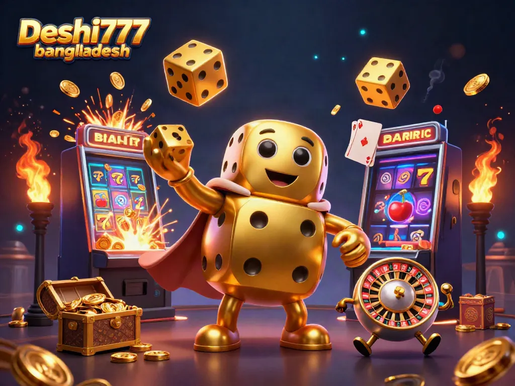 Experience the thrilling gaming world of Deshi777 bangladesh with vibrant visuals and exciting symbols.