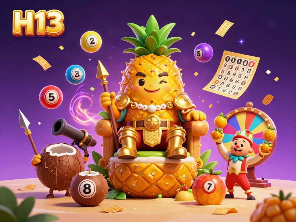 Experience an exciting gaming adventure at H13 with engaging characters and vibrant casino elements.