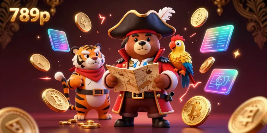Engage in thrilling casino adventures with the dynamic pirate captain bear and friends in 789p.