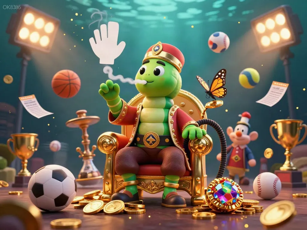 Experience the excitement of OK8386 as the caterpillar hookah-master leads the spectacle of dynamic sports betting.